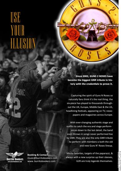 Band Fiche - Guns 2 Roses