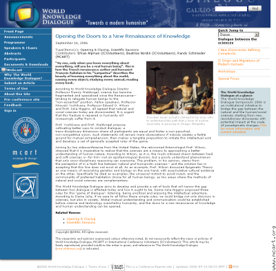 Coverage for the World Knowledge Dialogue